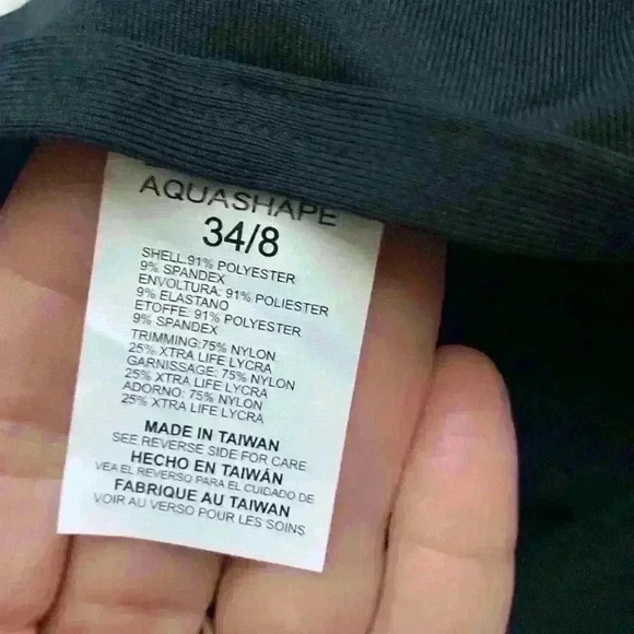 Dolphin, aqua shape women’s swimsuit, one piece, size 8, black. NWT. - Picture 8 of 8